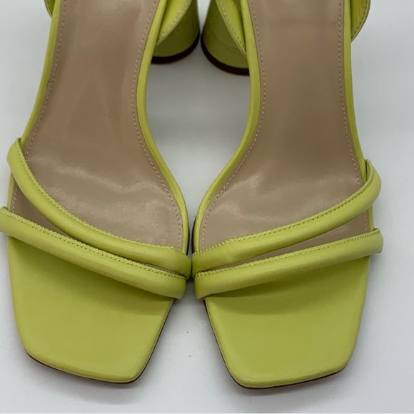 SAM EDELMAN Kia Leather Cone-Heel Sandal in Kiwi - Picture 10 of 14